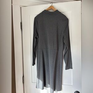 Banana Republic Gray Long Sleeve Dress
